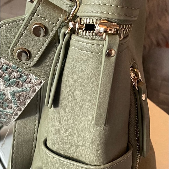 Elegant Brand new- Green Backpack with Spacious Interior - Picture 11 of 13